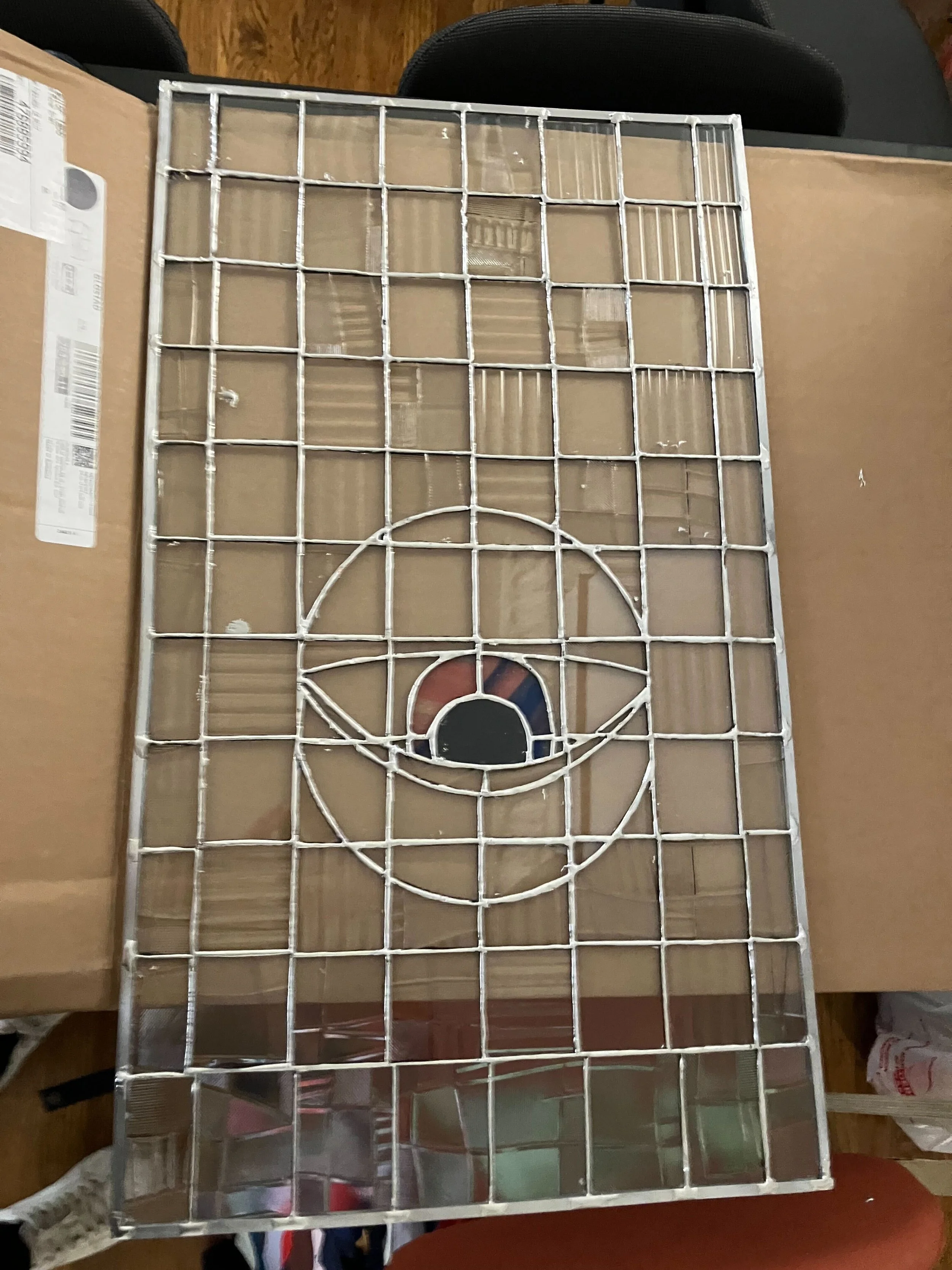 Stained glass soldering process